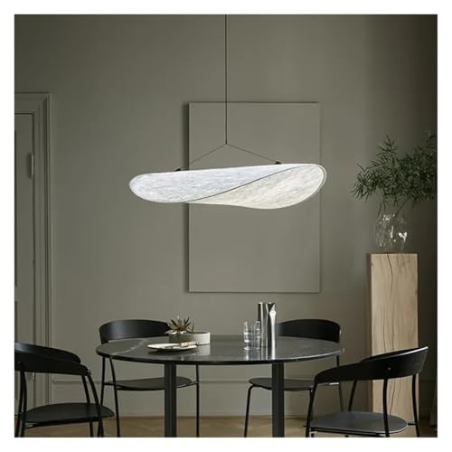 QuxetlRyz Lampenschirme aus Stoff Moderne kreative Pendelleuchte Vertigo Silk Pendelleuchte for Wohnzimmer Schlafzimmer Zuhause minimalistische Möbel Beleuchtung Stoff Lampenschirm(Color 1_DIA60CM) von QuxetlRyz