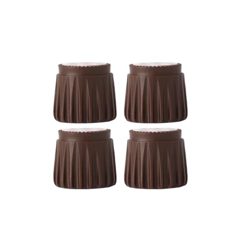 QuxetlRyz Möbelerhöhung 2/4 Stück Möbelbein-Booster-Pad, Bettstabilisator, Kopfteilstopper, Bettaufsteller, höhenverstellbar, Sofafüße, Bodenschutz(4Pc Brown 5-8cm) von QuxetlRyz