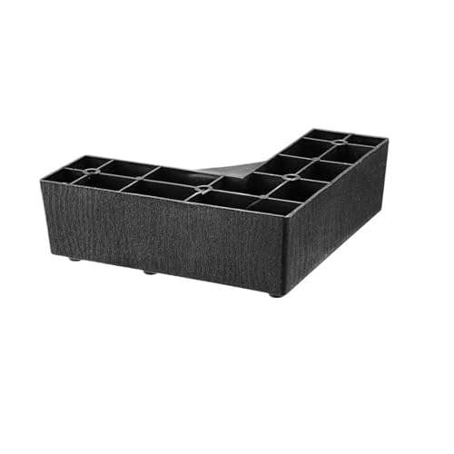 QuxetlRyz Möbelerhöhung 4 Stück 50 MM hohe Möbelbeine aus Kunststoff in L-Form und einliniger Form, Sofabeine, Couchtisch- und Bettbeine, rechteckiger Couchbeinsockel(4pcs5cm L-Shape) von QuxetlRyz