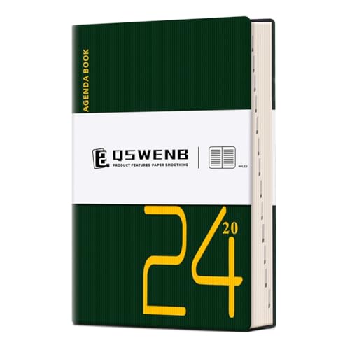 Quystetes 2024 Tagebuch, 360 Seiten, Hardcover, Leder-Notizbuch für Damen und Herren, 14 x 21 cm, Grün, einfach zu bedienen Quystetes 2024 Tagebuch, 360 Seiten, Hardcover, Leder-Notizbuch für Damen und Herren, 14 x 21 cm, Grün, einfach zu bedienen von Quystetes