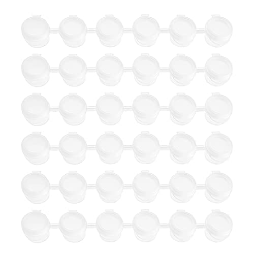 Quystetes 50 Streifen Farbtöpfe, Streifen, 300 Töpfe, 2 ml, leere Farbbecher mit Deckel, für Klassenzimmer, Gemälde, Kunstfestivals Quystetes 50 Streifen Farbtöpfe, Streifen, 300 Töpfe, 2 ml, leere Farbbecher mit Deckel, für Klassenzimmer, Gemälde, Kunstfestivals von Quystetes