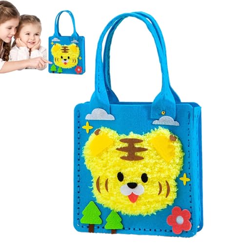 Quzente Reisetasche, handgefertigte Büchertasche, wiederverwendbare Vlies-Tasche, Bastelset für Nähen, Aufbewahrung, Sommer, Kindergarten, Reisen, Einkaufen Quzente Reisetasche, handgefertigte Büchertasche, wiederverwendbare Vlies-Tasche, Bastelset für Nähen, Aufbewahrung, Sommer, Kindergarten, Reisen, Einkaufen von Quzente
