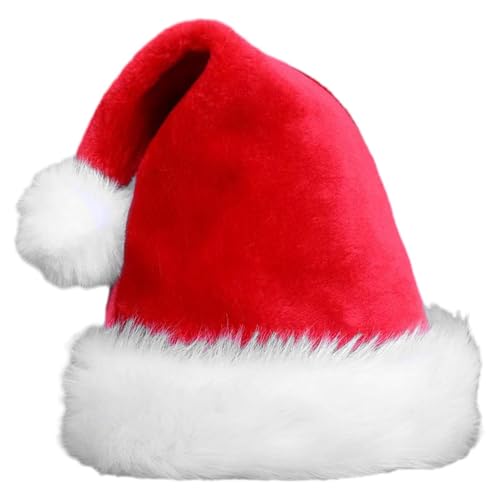 Quzente Weihnachtsmützen | Plüsch-Weihnachtsmützen, für Kinder und Erwachsene, verdickte, bequeme Weihnachtsmützen für Neujahr und Weihnachten Quzente Weihnachtsmützen | Plüsch-Weihnachtsmützen, für Kinder und Erwachsene, verdickte, bequeme Weihnachtsmützen für Neujahr und Weihnachten von Quzente