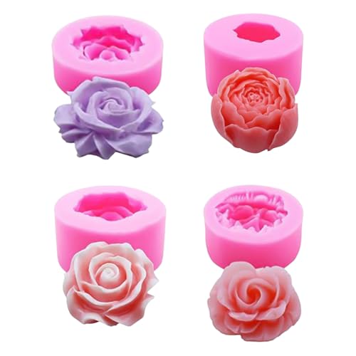 Qwrqwr 3D Silikonform Blumen Gießformen für Kerzen Epoxidharz Fondant in Lebensmittelqualität Ideal für Rosen Pfingstrosen Nelke und DIY Kerzenherstellung Qwrqwr 3D Silikonform Blumen Gießformen für Kerzen Epoxidharz Fondant in Lebensmittelqualität Ideal für Rosen Pfingstrosen Nelke und DIY Kerzenherstellung von Qwrqwr