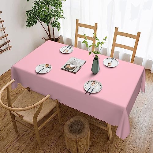Qwvbn Einfarbige rosa quadratische Spitzentischdecke, 137,2 x 183,9 cm, wasserdicht und knitterarm, geeignet für Esstische und Teetische Qwvbn Einfarbige rosa quadratische Spitzentischdecke, 137,2 x 183,9 cm, wasserdicht und knitterarm, geeignet für Esstische und Teetische von Qwvbn