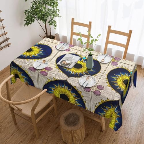 Qwvbn Quadratische Spitzen-Tischdecke mit Cartoon-Herzen, 137,2 x 183,9 cm, wasserdicht und knitterarm, geeignet für Esstische und Teetische Qwvbn Quadratische Spitzen-Tischdecke mit Cartoon-Herzen, 137,2 x 183,9 cm, wasserdicht und knitterarm, geeignet für Esstische und Teetische von Qwvbn