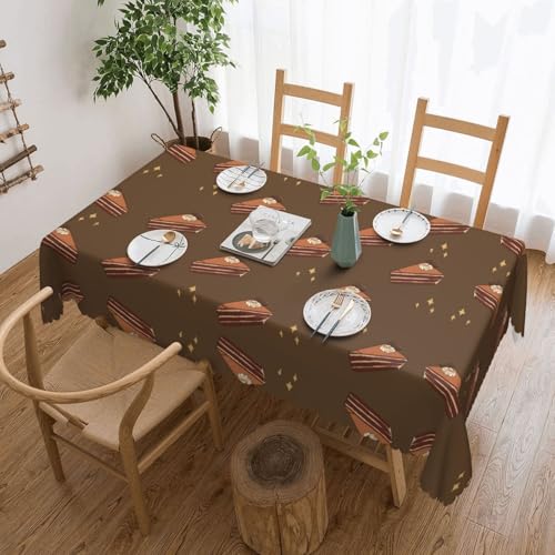 Qwvbn Quadratische Tischdecke aus Spitze, 137,2 x 183 cm, wasserdicht und knitterarm, geeignet für Esstische und Teetische Qwvbn Quadratische Tischdecke aus Spitze, 137,2 x 183 cm, wasserdicht und knitterarm, geeignet für Esstische und Teetische von Qwvbn