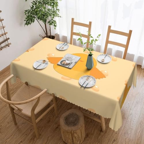 Qwvbn Quadratische Tischdecke mit Cartoon-Küken, 137,2 x 183,9 cm, wasserdicht und knitterarm, geeignet für Esstische und Teetische Qwvbn Quadratische Tischdecke mit Cartoon-Küken, 137,2 x 183,9 cm, wasserdicht und knitterarm, geeignet für Esstische und Teetische von Qwvbn
