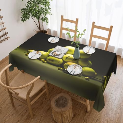 Qwvbn Quadratische Tischdecke mit Tennisdiagramm, 137,2 x 183,9 cm, wasserdicht und knitterarm, geeignet für Esstische und Teetische Qwvbn Quadratische Tischdecke mit Tennisdiagramm, 137,2 x 183,9 cm, wasserdicht und knitterarm, geeignet für Esstische und Teetische von Qwvbn