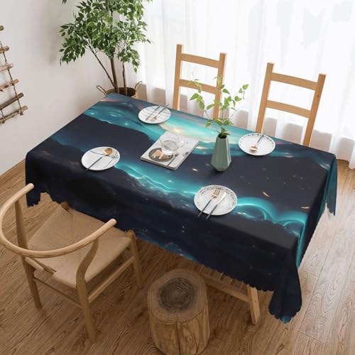 Qwvbn Science Fiction Stars Tischdecke, quadratisch, Spitze, 137,2 x 183,9 cm, wasserdicht und knitterarm, geeignet für Esstische und Teetische Qwvbn Science Fiction Stars Tischdecke, quadratisch, Spitze, 137,2 x 183,9 cm, wasserdicht und knitterarm, geeignet für Esstische und Teetische von Qwvbn