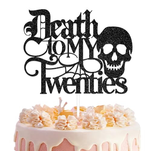 Tortenaufsatz "Death to My Twenties", "Rip to My 20s Birthday", Dekoration zum 30. Geburtstag, Dekoration für Sie und Ihn, Beerdigung für meine Jugend zum 30. Geburtstag, Prost bis 30 Jahre, schwarzer Tortenaufsatz "Death to My Twenties", "Rip to My 20s Birthday", Dekoration zum 30. Geburtstag, Dekoration für Sie und Ihn, Beerdigung für meine Jugend zum 30. Geburtstag, Prost bis 30 Jahre, schwarzer von Qxcv