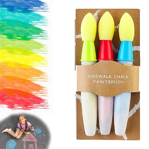 Bürgersteig-Kreide-Pinsel, staubfreie Kreide für Kinder, Farbpinsel-Set, DIY, waschbar, ungiftig, waschbar, Kleinkinderkreiden, Zeichnen, Schreiben für Outdoor, Kunst, Spielen, leicht zu reinigen Bürgersteig-Kreide-Pinsel, staubfreie Kreide für Kinder, Farbpinsel-Set, DIY, waschbar, ungiftig, waschbar, Kleinkinderkreiden, Zeichnen, Schreiben für Outdoor, Kunst, Spielen, leicht zu reinigen von Qxiao