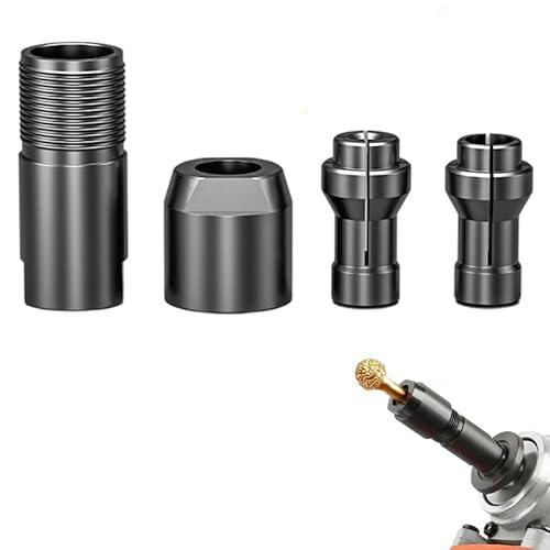 Winkelschleifer-Aufsatzadapter, 3 mm + 6 mm Winkelschleifer, Umwandlungskopf-Adapter-Set, M10-Gewinde auf Stab, Klemm-Umwandlung, Verbindungsstück, Werkzeug, Schleifmaschine, Konverter von Qxiao