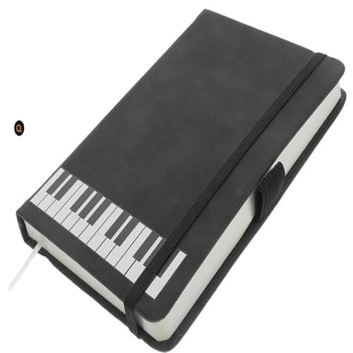 Lerntagebuch Schwarzes Notizbuch, Kunstlederoberfläche, 96 Seiten, 4,8 x 3 Zoll, Hardcover-Design, geeignet als Geschenk, Musikgeschenk, tragbare Haftnotizen Lerntagebuch Schwarzes Notizbuch, Kunstlederoberfläche, 96 Seiten, 4,8 x 3 Zoll, Hardcover-Design, geeignet als Geschenk, Musikgeschenk, tragbare Haftnotizen von Qxmiguel