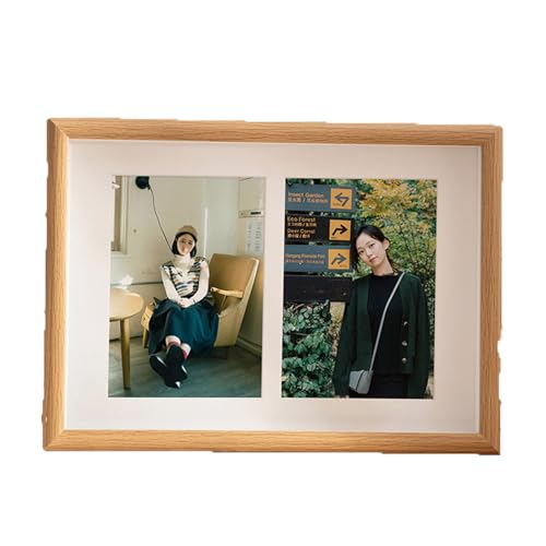 Rahmen für Bilder Holz 2/4 Raster Fotorahmen Fotoscollage Frame Display Tisch Desktop und Wandhänge geeignet für Home Office Decoration Bilderrahmen von Qxmiguel