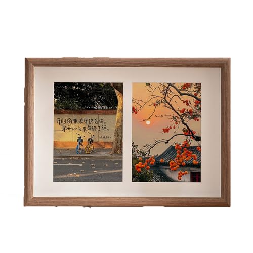 Rahmen für Bilder Holz 2/4 Raster Fotorahmen Fotoscollage Frame Display Tisch Desktop und Wandhänge geeignet für Home Office Decoration Bilderrahmen von Qxmiguel