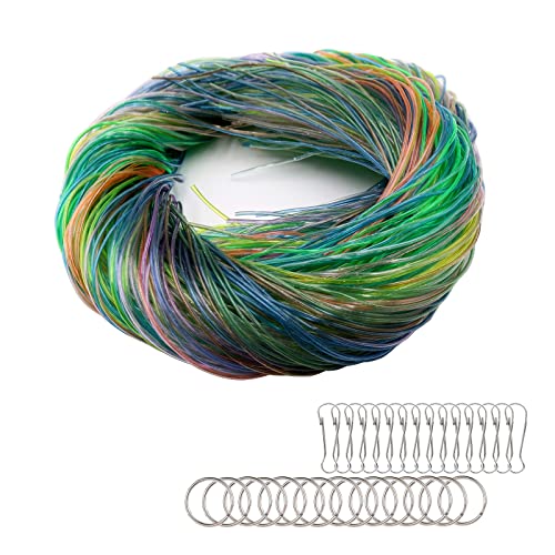 200 Stücke Scoubidou Strings Plastic Braided Rope 20 Farben Scoubidou Bänder mit 15 PCS Snap Clips und 15 PCS Schlüsselbund Ringe für DIY Kunstwerk Handarbeit Schlüsselanhänger und Mehr 200 Stücke Scoubidou Strings Plastic Braided Rope 20 Farben Scoubidou Bänder mit 15 PCS Snap Clips und 15 PCS Schlüsselbund Ringe für DIY Kunstwerk Handarbeit Schlüsselanhänger und Mehr von Qxsuse