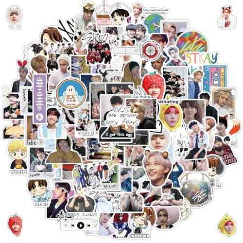 Stray Kids Sticker Set, 100 Stück Stray Kids Aufkleber, SKZ Kawaii Sticker, Kpop Stickers, Mini Fotoaufkleber, Perfekt für Fan-Geschenke, Laptops, Koffer, Wasserflaschen, FahrräDer Stray Kids Sticker Set, 100 Stück Stray Kids Aufkleber, SKZ Kawaii Sticker, Kpop Stickers, Mini Fotoaufkleber, Perfekt für Fan-Geschenke, Laptops, Koffer, Wasserflaschen, FahrräDer von Qxwuyazbryl