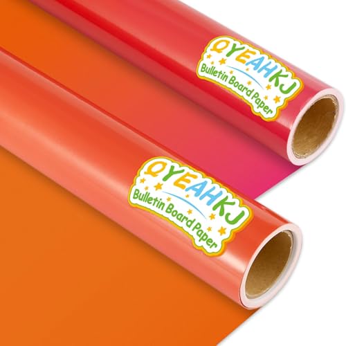 Qyeahkj Pinnwand mit Farbverlauf, Rosa, Orange, 2 Rollen, Papier, rosa Pinnwand, Hintergrundpapier, farbecht, Orange, Klassenzimmer, Dekoration, Poster, Kunst, Handwerk, Zuhause, Wand, Bildung Qyeahkj Pinnwand mit Farbverlauf, Rosa, Orange, 2 Rollen, Papier, rosa Pinnwand, Hintergrundpapier, farbecht, Orange, Klassenzimmer, Dekoration, Poster, Kunst, Handwerk, Zuhause, Wand, Bildung von Qyeahkj