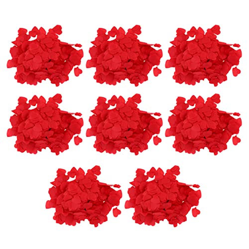 Qyebavge Papier-Konfetti, 8 Packungen, 16.000 Stück, Abbaubares Rotes Herz-Konfetti Für Hochzeitsvorschläge, Party-Dekorationszubehör von Qyebavge