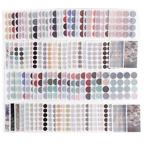 Qyrugcxs 100 Blatt Aquarell Polka Dot Aufkleber Journaling ZubehöR Scrapbooking DIY Farbetikett Washi Aufkleber Schreibwaren Qyrugcxs 100 Blatt Aquarell Polka Dot Aufkleber Journaling ZubehöR Scrapbooking DIY Farbetikett Washi Aufkleber Schreibwaren von Qyrugcxs