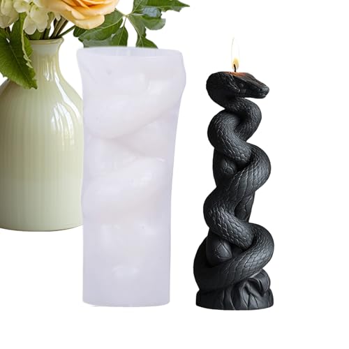 Candle Making Molds, Heat Resistant Epoxy Stencil, Snake Soap Making Molds, Multipurpose Aromatherapy Candle Mold, Silicone Material, Ideal for Enthusiasts, Beginners Candle Making Molds, Heat Resistant Epoxy Stencil, Snake Soap Making Molds, Multipurpose Aromatherapy Candle Mold, Silicone Material, Ideal for Enthusiasts, Beginners von Qzdtue