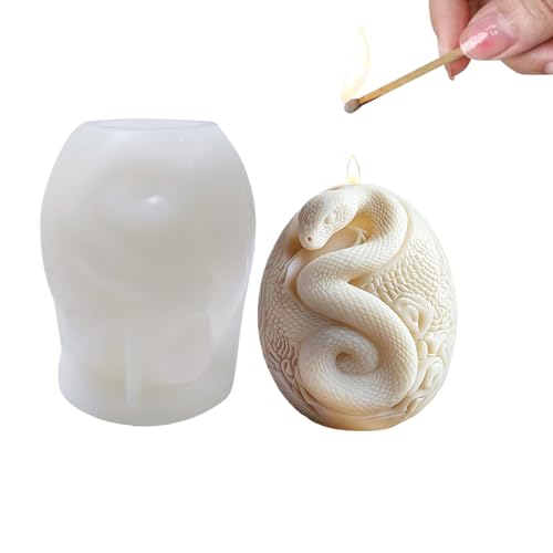 Candle Making Molds, Heat Resistant Epoxy Stencil, Snake Soap Making Molds, Multipurpose Aromatherapy Candle Mold, Silicone Material, Ideal for Enthusiasts, Beginners Candle Making Molds, Heat Resistant Epoxy Stencil, Snake Soap Making Molds, Multipurpose Aromatherapy Candle Mold, Silicone Material, Ideal for Enthusiasts, Beginners von Qzdtue