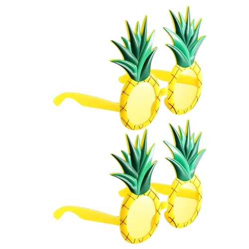 Qzdtue Ananas-Brille, 2 Paar Strandbrillen | Hawaii-Zubehör für , Pool, tropische Partys, Brille, Kostüm Qzdtue Ananas-Brille, 2 Paar Strandbrillen | Hawaii-Zubehör für , Pool, tropische Partys, Brille, Kostüm von Qzdtue