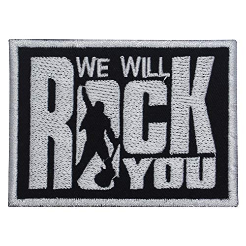Aufnäher zum Aufnähen oder Aufbügeln, Motiv: We Will Rock You. von Mcties