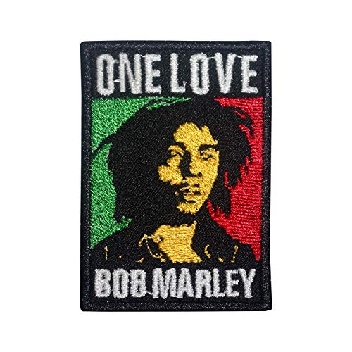Bob Marley One Love Patch zum Aufbügeln oder Aufnähen mit Stickerei-Abzeichen von R-CO