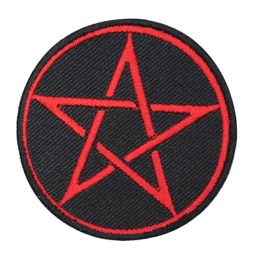 Pentagramm-Vicking Star Circle Patch zum Aufbügeln oder Aufnähen, Stickabzeichen, Länderabzeichen Pentagramm-Vicking Star Circle Patch zum Aufbügeln oder Aufnähen, Stickabzeichen, Länderabzeichen von R-CO