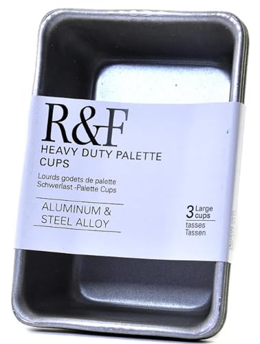 R&F Handmade Paints Heavy Duty Encaustic Palette Cups, Large by R&F Handmade Paints von R&F