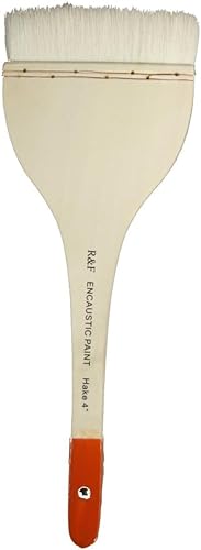 R&F Handmade Paints Hake Encaustic Brush, 4-Inch by R&F Handmade Paints von R&F