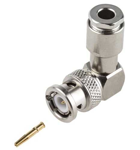 RADIALL Stecker Koaxialsteckverbinder BNC-Steckverbinder, Kabelmontage Klemm-Anschluss, für RG142, RG58-Kabel, 50?, von RADIALL
