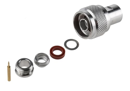 RADIALL Stecker Koaxialsteckverbinder N-Steckverbinder, Kabelmontage Klemm-Anschluss, für RG59, RG62-Kabel, 75?, Gerade RADIALL Stecker Koaxialsteckverbinder N-Steckverbinder, Kabelmontage Klemm-Anschluss, für RG59, RG62-Kabel, 75?, Gerade von RADIALL