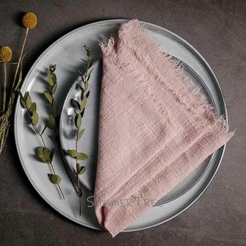 50 Stück Servietten, rustikale Baumwollgaze, 41 cm, Serviette, Musselin, Geschirrtuch, Abendessen, Retro-Käsetuch, Hochzeit, Partyzubehör, Leinen, Tischdekoration 50 Stück Servietten, rustikale Baumwollgaze, 41 cm, Serviette, Musselin, Geschirrtuch, Abendessen, Retro-Käsetuch, Hochzeit, Partyzubehör, Leinen, Tischdekoration von RAEF