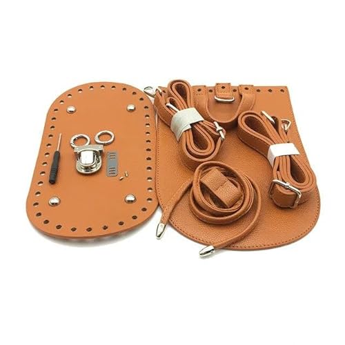 RAEF 1 Set Handtaschen-Schultergurt, gewebtes Taschen-Set, Leder-Taschenböden mit Hardware-Zubehör für selbstgemachte handgefertigte Taschen-Rucksäcke von RAEF