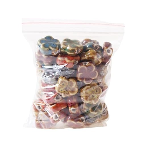 RAEF 10 Stück 15 mm Blumen Keramikperlen DIY Spacer Perlen 2,5 mm Loch Porzellan lose Perlen für die Schmuckherstellung RAEF 10 Stück 15 mm Blumen Keramikperlen DIY Spacer Perlen 2,5 mm Loch Porzellan lose Perlen für die Schmuckherstellung von RAEF