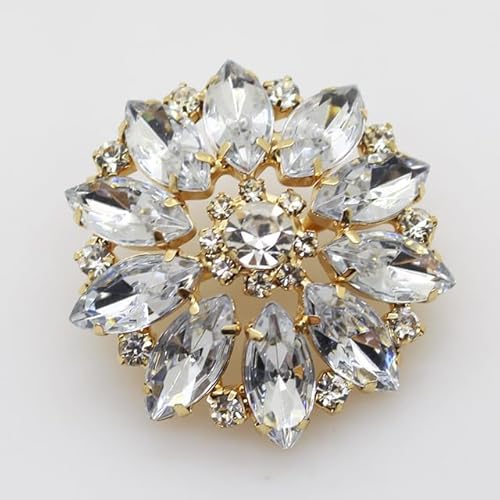 RAEF 5 Stück 38 mm große Knöpfe für Kleidung, super hübsch, DIY-Damenbekleidungszubehör, Kristallknöpfe, Kleid, Pelzmantel, Knopf RAEF 5 Stück 38 mm große Knöpfe für Kleidung, super hübsch, DIY-Damenbekleidungszubehör, Kristallknöpfe, Kleid, Pelzmantel, Knopf von RAEF