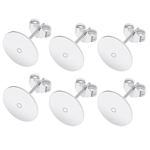 RAEF 50 Teile/los 925 Silber Überzogene Blank Post Ohrring Bolzen Basis Pin Mit Ohrring Stecker Erkenntnisse Ohr Zurück DIY Schmuck Machen zubehör RAEF 50 Teile/los 925 Silber Überzogene Blank Post Ohrring Bolzen Basis Pin Mit Ohrring Stecker Erkenntnisse Ohr Zurück DIY Schmuck Machen zubehör von RAEF