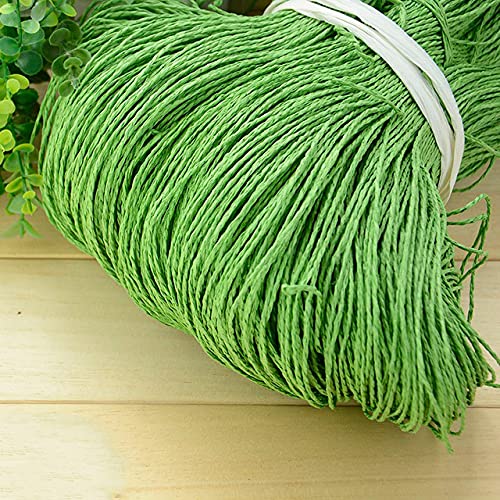 RAEF 500g 600meter Sommer Bast Garn Häkeln Natürliche Papier Stroh Fäden Handwerk Für DIY Stricken Hut Handtasche Geldbörse Korb Rattan Material von RAEF