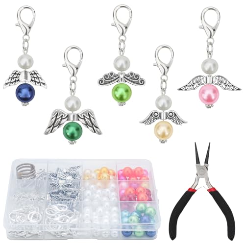 RAFIYU 60 Sets Schutzengel Schlüsselanhänger Anhänger, Gastgeschenke Hochzeit Little Angel, Schlüsselanhänger Engel Taufe Deko, Geburtstag Geschenk, Weihnachtsgeschenke Kleinigkeiten Set RAFIYU 60 Sets Schutzengel Schlüsselanhänger Anhänger, Gastgeschenke Hochzeit Little Angel, Schlüsselanhänger Engel Taufe Deko, Geburtstag Geschenk, Weihnachtsgeschenke Kleinigkeiten Set von RAFIYU