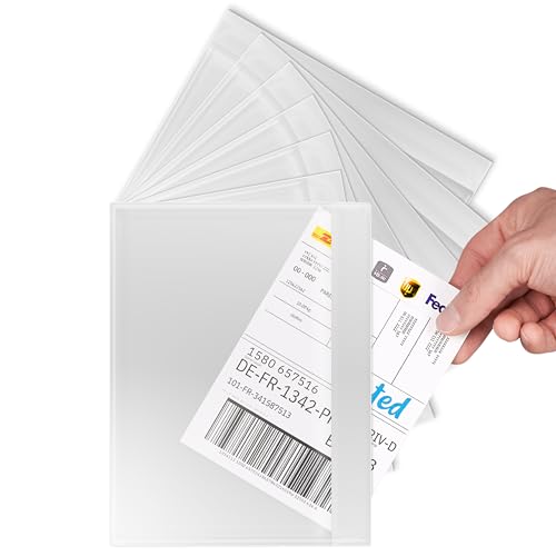 RAGO® Lieferscheintaschen selbstklebend DIN C5 für A5 I Transparente Versandtaschen für Lieferscheine und Rechnungen I Dokumenttaschen mit Haftkleber I Begleitpapiertaschen – 100 Stück von RAGO