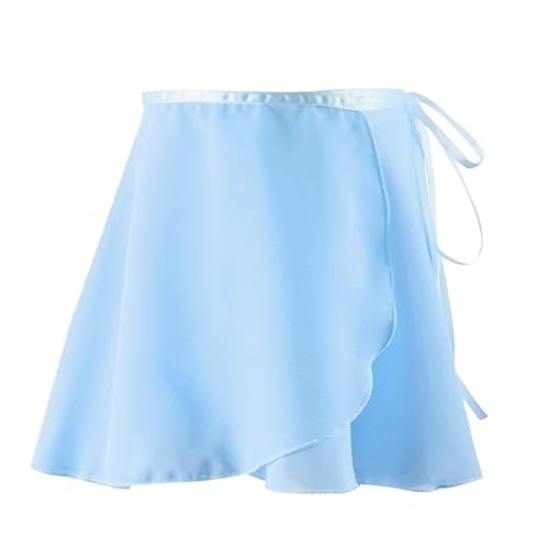 RAGOPILEN Ballettrock, Ballettrock Mädchen Chiffon mit Band Mehrfarbig Mehrere Größen(Blue,95-120cm) von RAGOPILEN