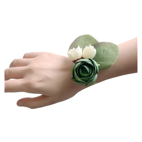 RAGOPILEN Corsage-Armband, Künstliches Blumen-Armband mit Corsage for Hochzeit und Abschlussball von RAGOPILEN