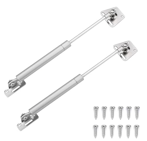 RAGOPILEN Hydraulische Stange, Gasfedern, 2 Stück Scharnierfeder, Gasfeder, Gasdruckfeder, Hubstütze, Schranktürlift, pneumatische Unterstützung for Küchenschrank, Möbelbeschläge, Deckel(80N) von RAGOPILEN