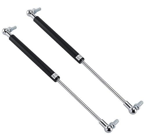 RAGOPILEN Hydraulische Stange, Gasfedern, 2X Tür Lift Pneumatische Unterstützung Soft Close Lift Stay Unterstützung Scharniere for Auto Haube Heckklappe Stamm Luken Unterstützung(M6 Screw,150N) von RAGOPILEN