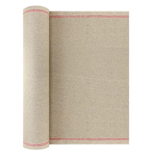 RAGOPILEN Leere Leinwandrolle, Leere Leinwandrolle, Leinen, Grau, 60–70 cm Breite, 2 m Länge, for Öl- und Acrylmalerei(Width60cm 2m) von RAGOPILEN