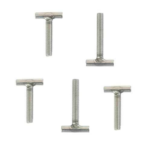T-Form-Schrauben, 5 stücke M4 20~50mm T-förmigen Gewindestange Klemm Kappe Bolzen GB37 304 Edelstahl T-nut Schraube(M4*25mm) von RAGOPILEN