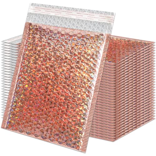RAIHOMKIT Holografische Luftpolsterumschläge, wasserdicht, selbstdichtende, gepolsterte Versandtaschen, metallische Versandtaschen, Luftpolsterumschläge für Versand, Verpackung, 27,9 x 17,8 cm RAIHOMKIT Holografische Luftpolsterumschläge, wasserdicht, selbstdichtende, gepolsterte Versandtaschen, metallische Versandtaschen, Luftpolsterumschläge für Versand, Verpackung, 27,9 x 17,8 cm von RAIHOMKIT